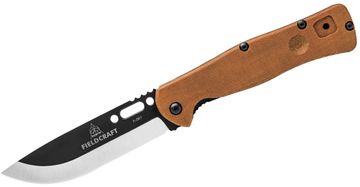  Rtek 3.75 Spanish Brown Wood Handle Pocket Knife