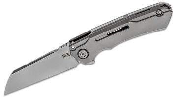 Sandrin Knives Dellatorre SK-1 Slipjoint Folding Knife 3.1 Polyhedral  Tungsten Carbide DLC Drop Point Blade, Black PVD Stainless Steel Handles -  KnifeCenter