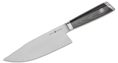 7 Rocking Chef Knife with Sheath - Black