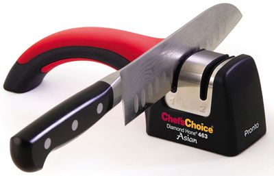 Reviews and Ratings for Chef's Choice Pronto Manual Diamond Hone Asian Knife  Sharpener Model 463 - KnifeCenter - 4630100
