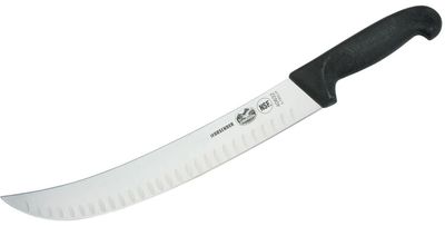 Victorinox Forschner Fibrox 12 Granton Edge Butcher Knife, Black