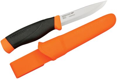 Morakniv Mora of Sweden Heavy-Duty Companion Knife 4.1 Stainless Steel  Blade, Burnt Orange/Black Rubber Handle - KnifeCenter - M-13259