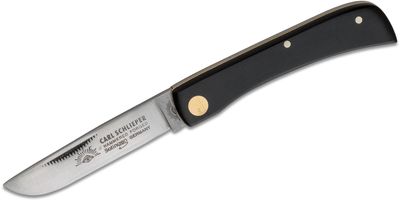 Reviews and Ratings for German Eye Brand Carl Schlieper Clodbuster Jr. Folding  Knife 2.875 Blade, Black Celluloid Handles - KnifeCenter - 99JRBL