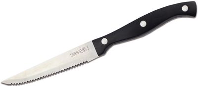 Mundial 4.25 inch Serrated Steak Knife, Black Zytel Handles