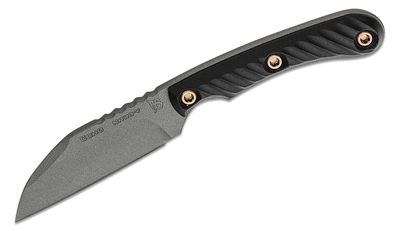 RMJ Coho- Small EDC Knife- Tungsten Gray- Black G-10 Handle