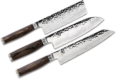 Reviews and Ratings for Shun TDMS0310 Premier 3 Piece Asian Flat Kitchen Knife  Set, Hammered Damascus Blades - KnifeCenter