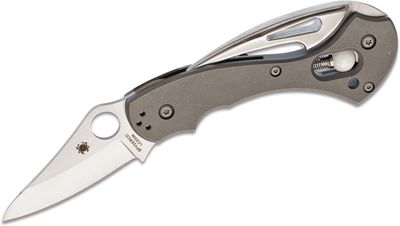 Reviews and Ratings for Spyderco Tusk Marlin Spike Folding Knife 2.38 LC  200 N Plain Blade, Titanium Handles - KnifeCenter - C06TIP