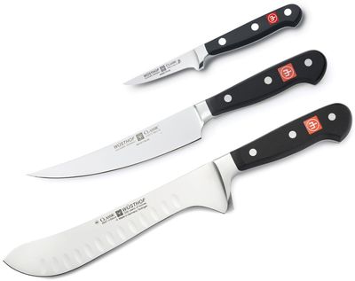 3 Piece Butcher's Knives Set