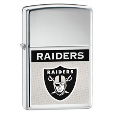 Zippo NFL Las Vegas Raiders Helmet Street Chrome Windproof Lighter