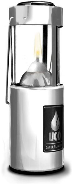 UCO Original Candle Lantern, Silver Aluminum, 20 Max Lumens - KnifeCenter -  L-A-STD