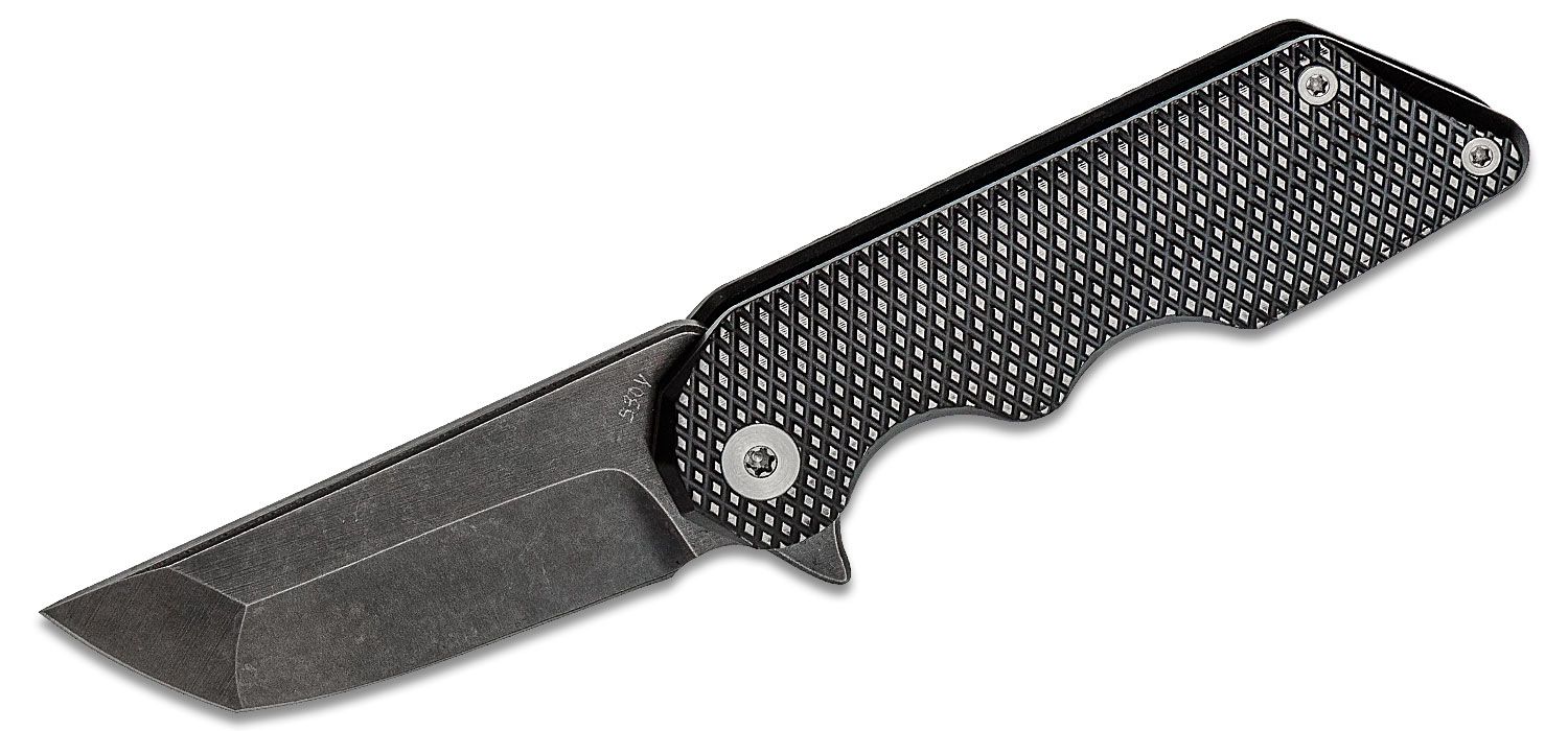 Delta OTF Carbon Fiber Black Drop Point Serrated Edge Knife - Edge Import