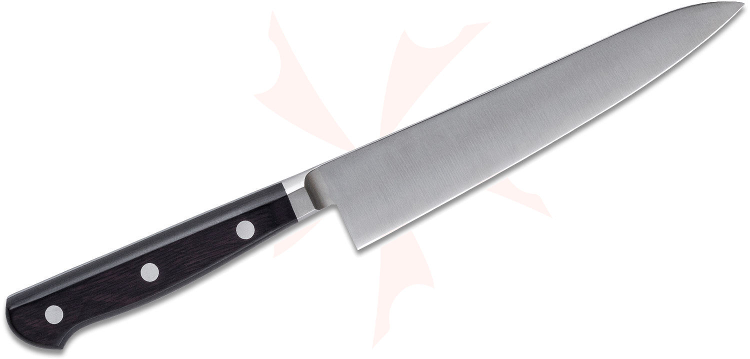 Al Mar C6 Chef Knife 6" Blade, Black Pakkawood Handles KnifeCenter