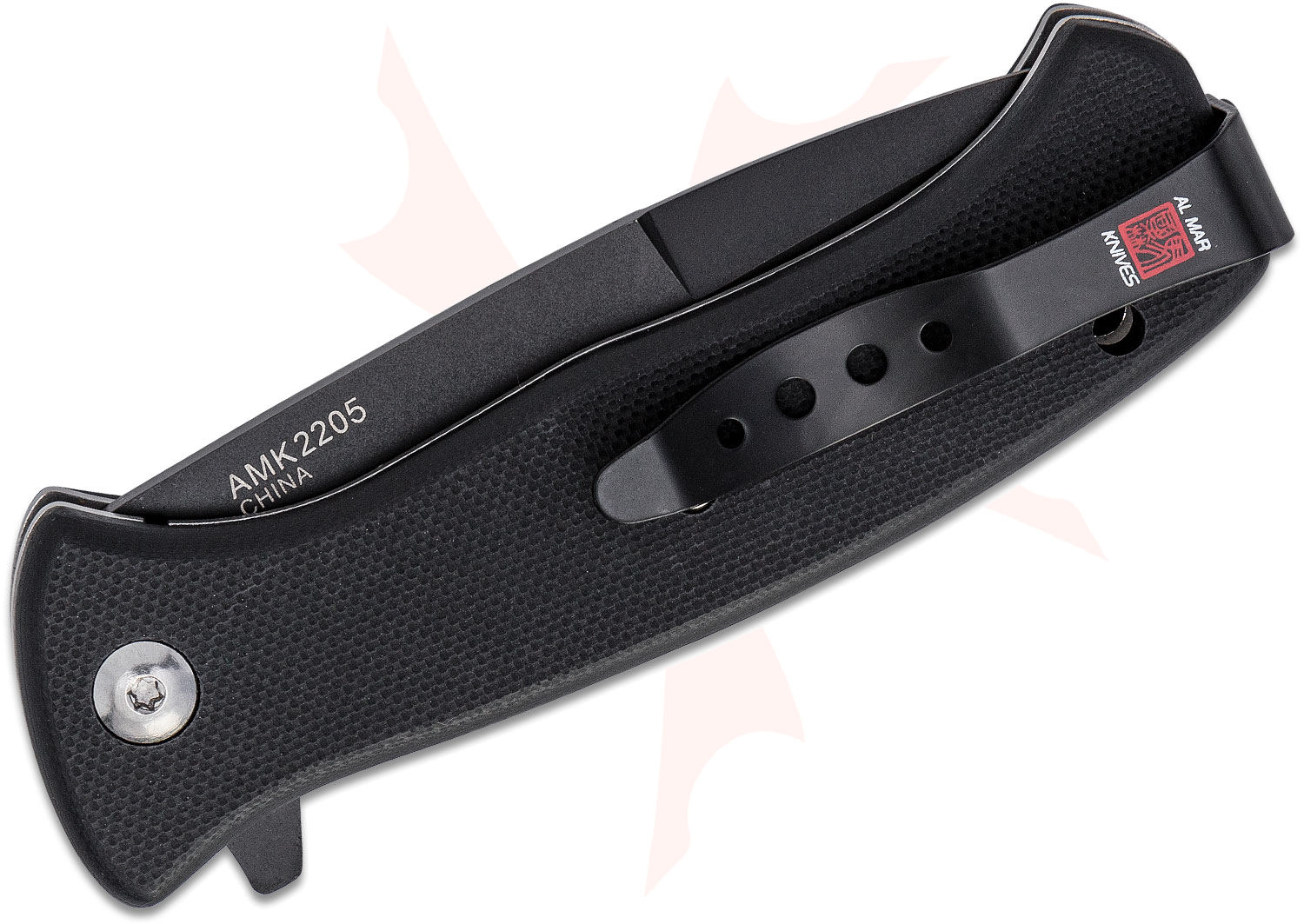 Reviews And Ratings For Al Mar Mini SERE 2020 Night G Assisted Flipper Knife 3" D2 Matte Black Talon Drop Point, Black G10 Handles - - AMK2204
