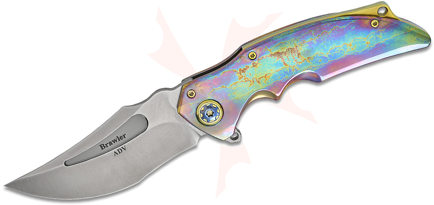 NEO SLEEVES　ELF ARCHER　エルフアーチャー　スリーブ Andre De Villiers Knives Brawler Frame Lock Flipper Knife 3.875