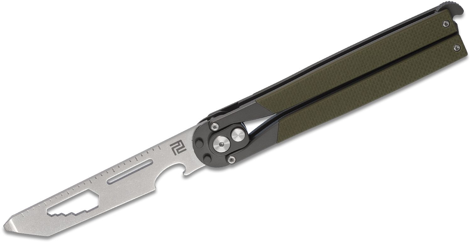 Bear & Son 114PK Butterfly Knife 3-5/8 Blade, Pink Zinc Handles -  KnifeCenter