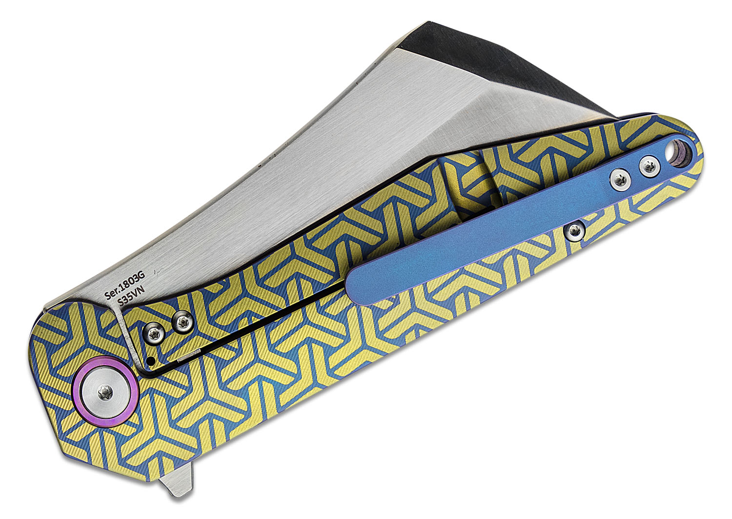 ArtisanCutlery Osprey Flipper Knife 3.74" S35VN Satin CleaverStyle