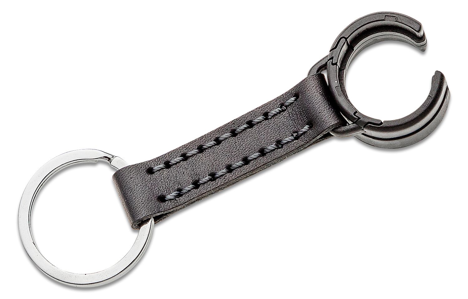 Shelby Black Carabiner Clip with Keyring