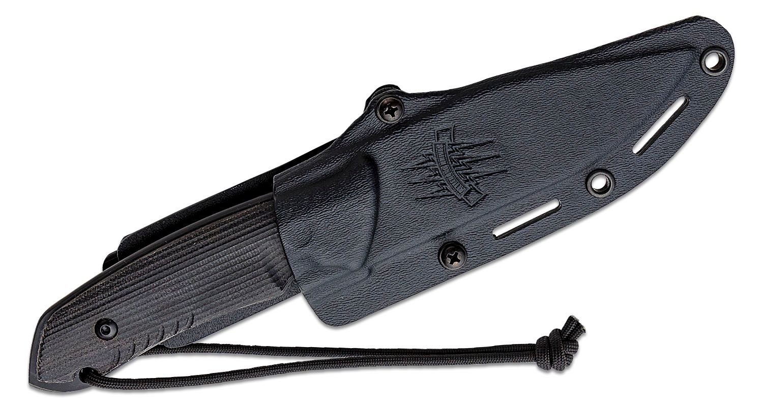 Attleboro Knife Tactical Fixed Blade, Black Sheath- Free Shipping