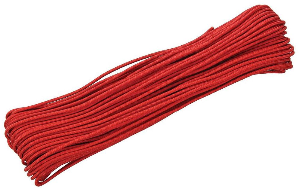 Atwood Rope 275 Paracord, Red, 100 Feet - KnifeCenter - RG1157