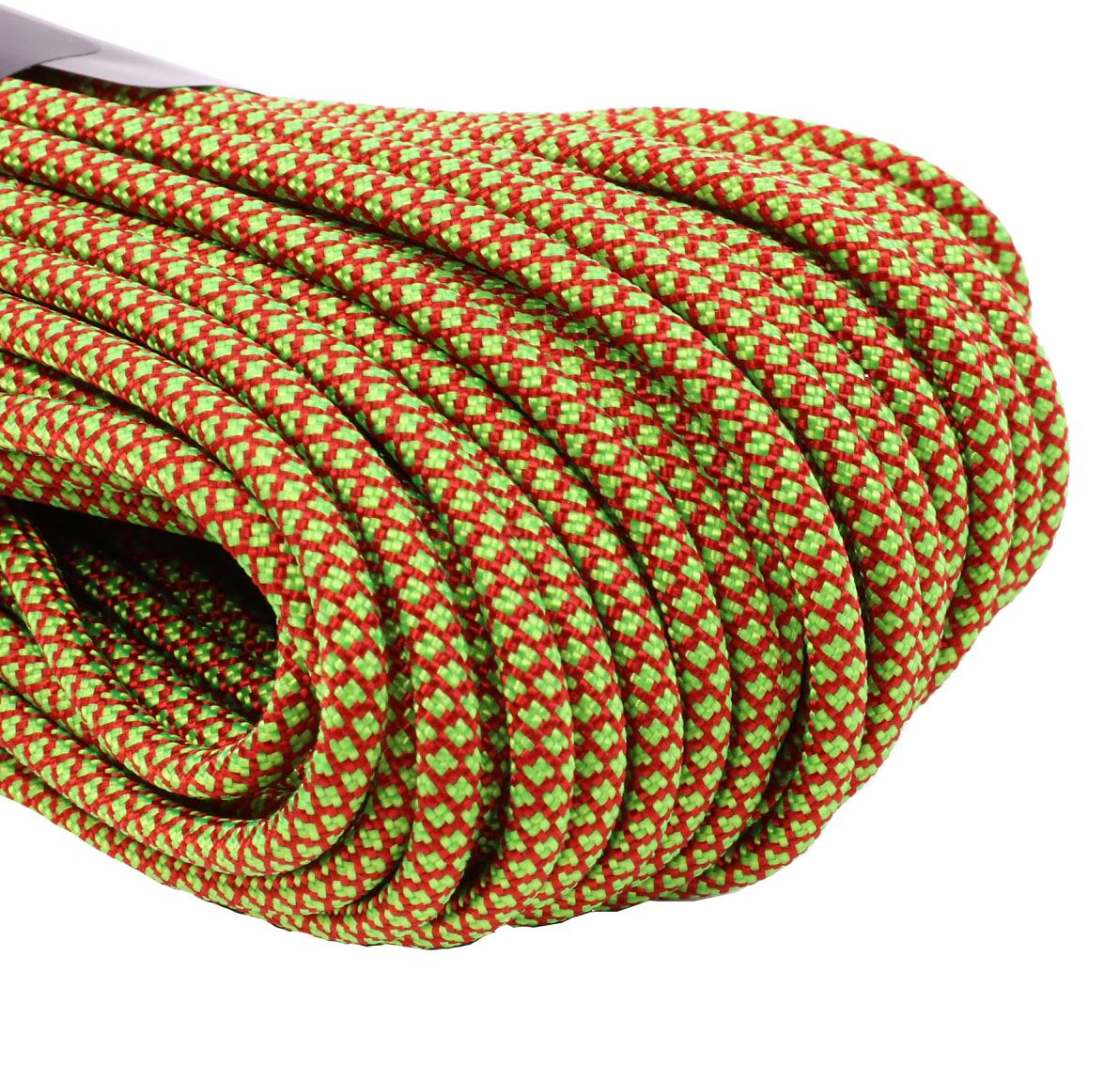 Atwood Rope 550 Paracord, Red/Sour Apple Diamonds, 100 Feet - KnifeCenter -  RG1316H