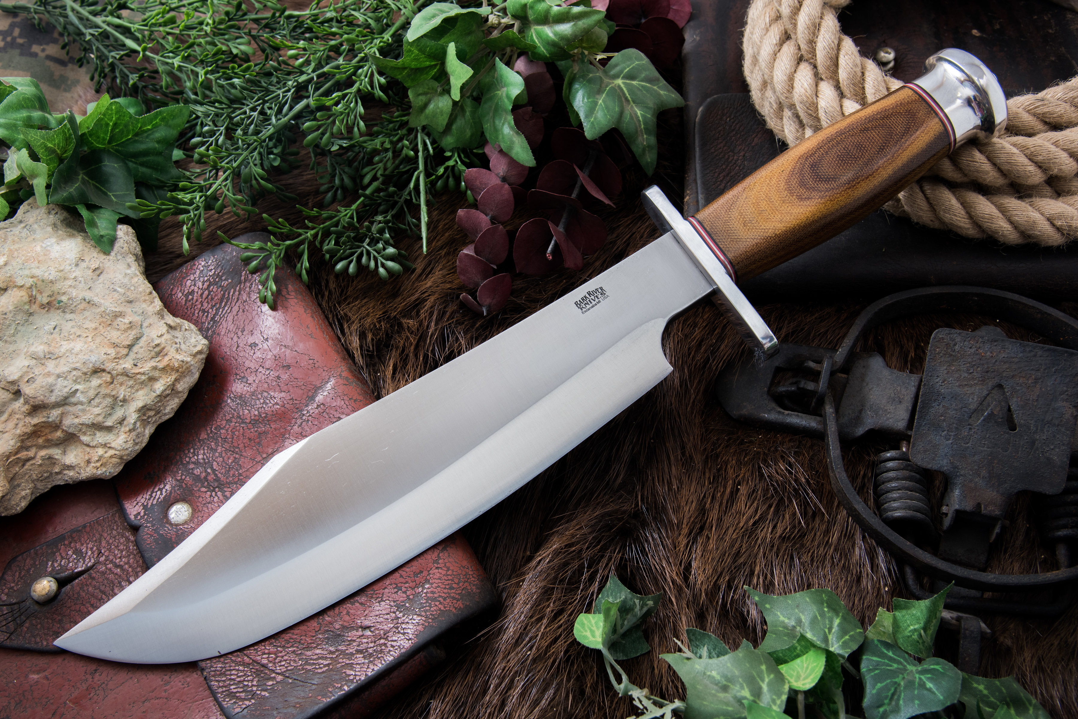 Bark River Knives Shining Mountain Bowie 10.5