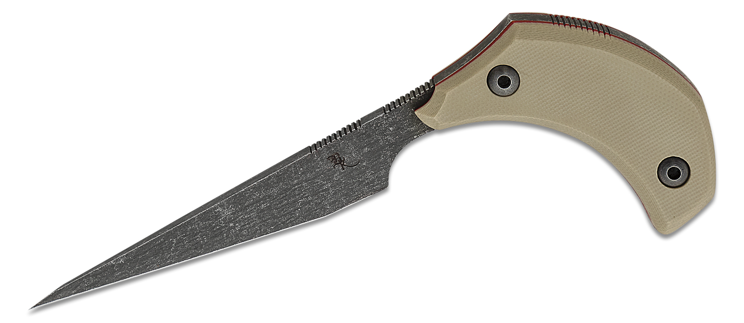 Bastinelli Creations Custom Gambler Push Dagger 3.25" D2 Dark