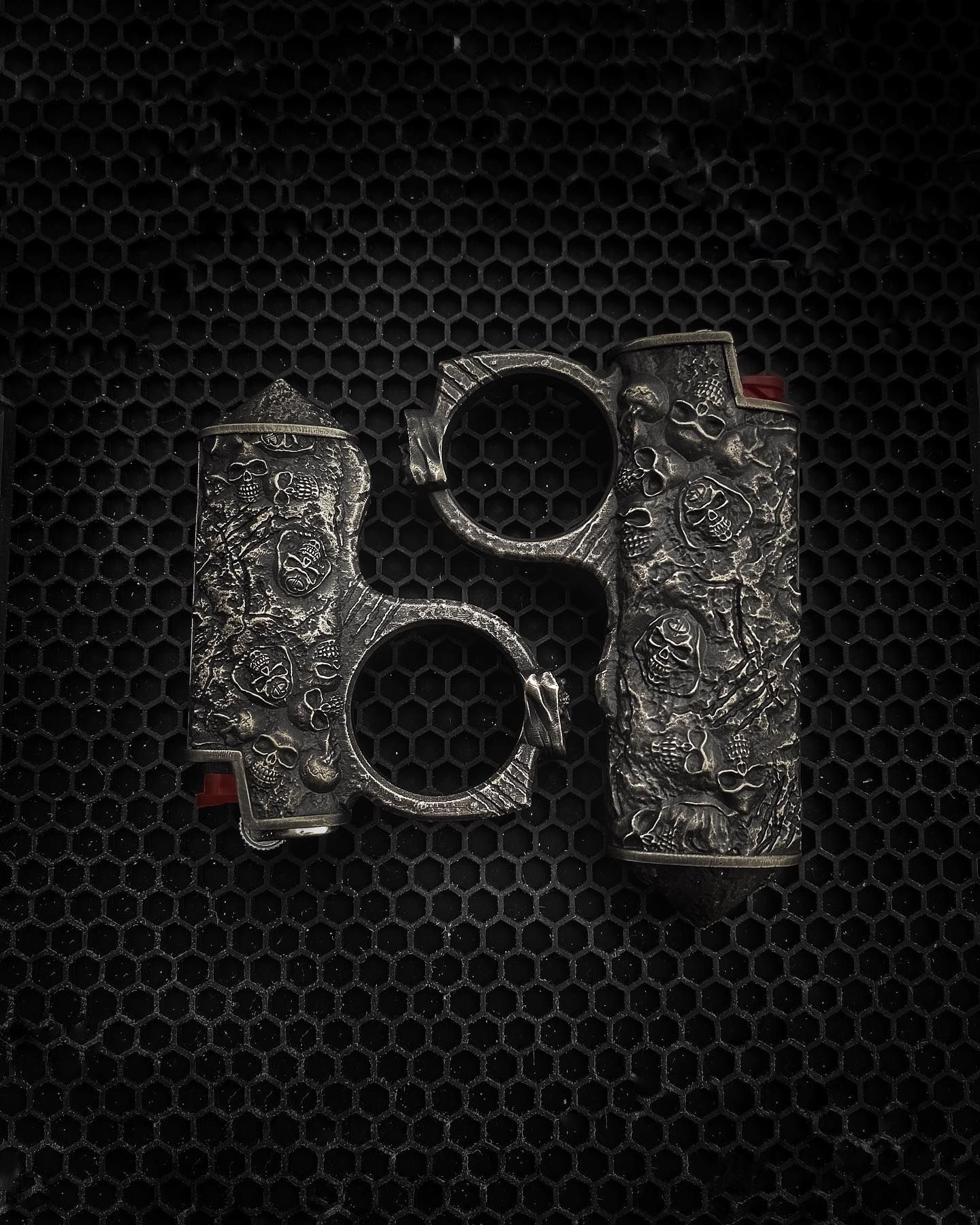 Bastinelli Creations/2 Saints Tactical Custom Bronze Mini Bic Lighter Case  - KnifeCenter - BC-MXCASEBZ