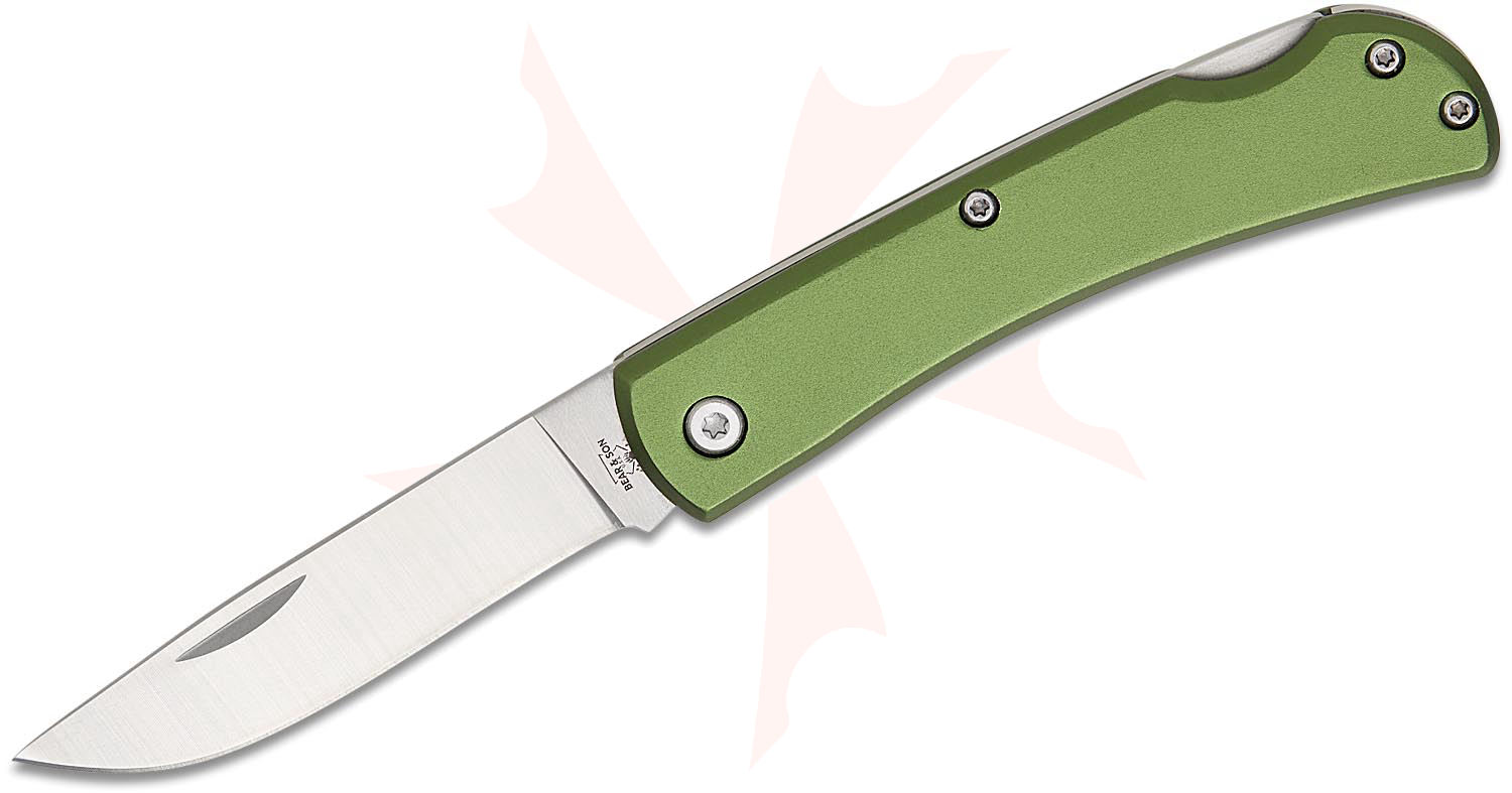 【Samuel Biggin & Son】【白蝶貝/純銀継手】サーバーセット Bear & Son 137LOD Farmhand Lockback Folder 2.75