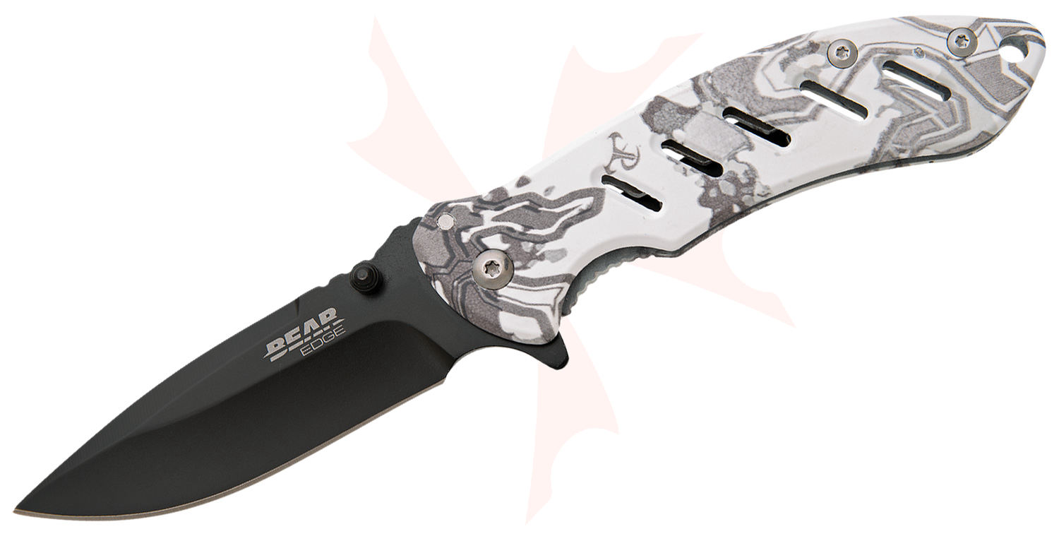 Bear Edge Brisk Knife & Sharpner Combo Kit - Black main image 0