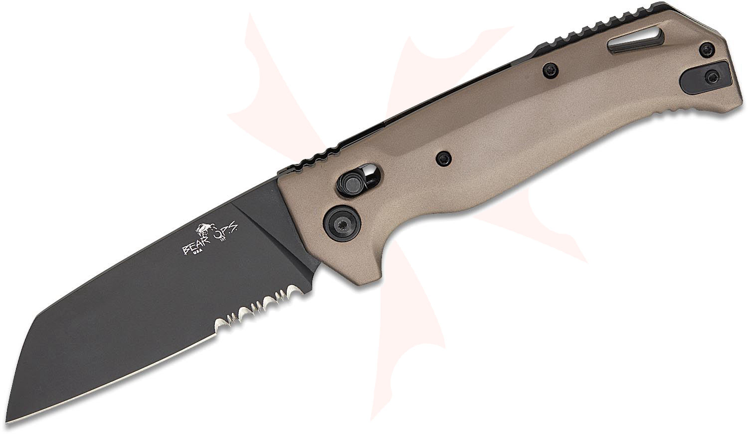 Bear OPS AC-2200-ALDE-BSR KATAKT III AUTO Folding Knife 3.5
