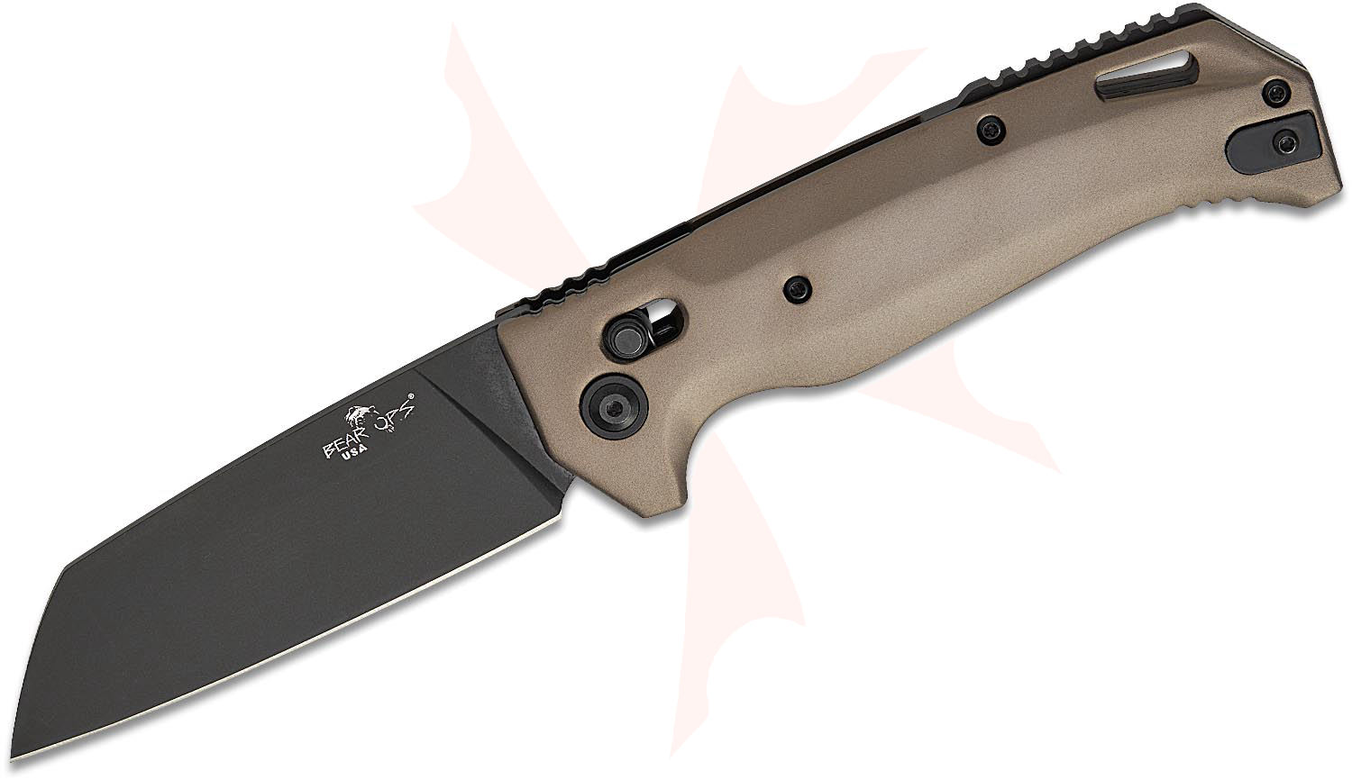 Bear OPS AC-2200-ALDE-B KATAKT III AUTO Folding Knife 3.5