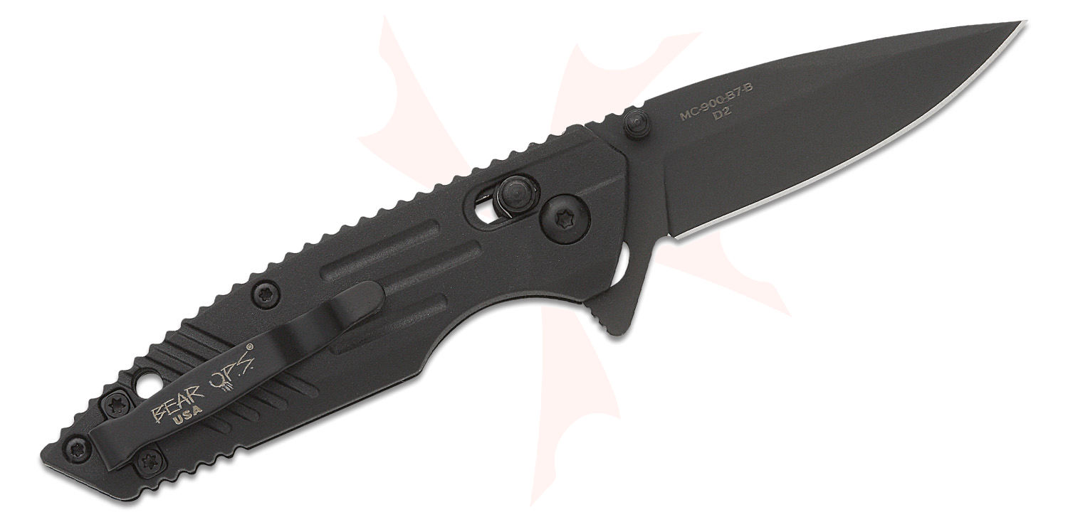 Bear OPS Mini Rancor IX Slide Lock Flipper Knife 2.36