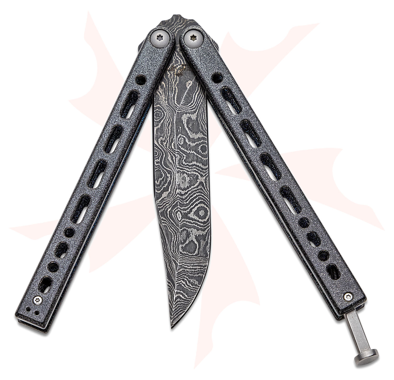 Bear OPS Limited Edition Bear Song VIII Butterfly Knife 4.49" Damascus