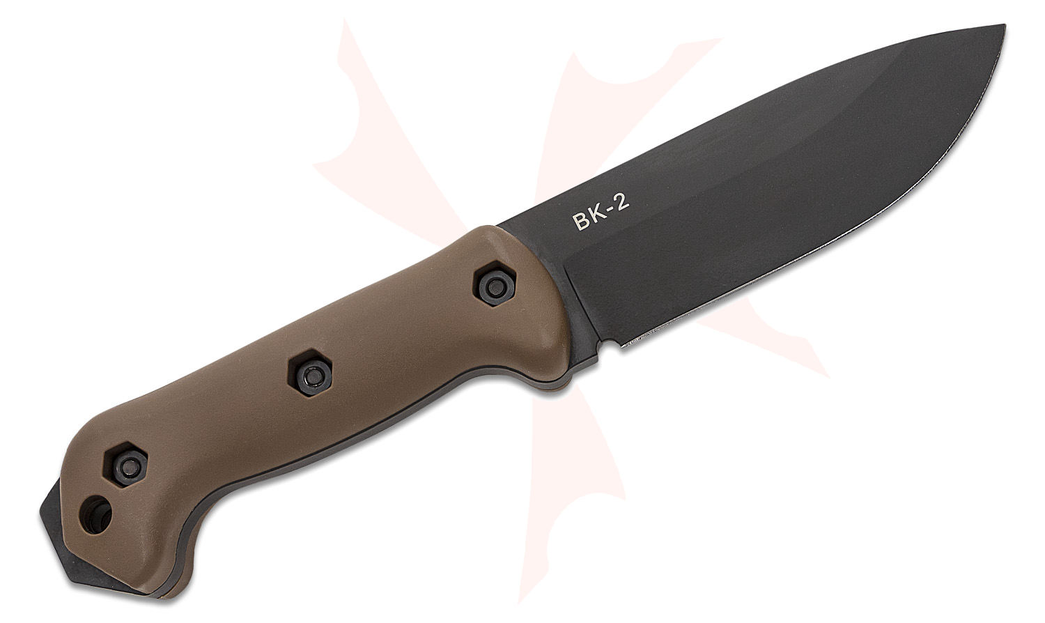 KABAR BK2FDE Becker Campanion Fixed 5.25" Blade, FDE Grivory Handles