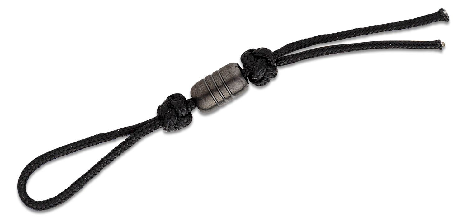 Benchmade Black Paracord Lanyard with Black DLC Steel Bead, 4.75 Overall -  KnifeCenter - 104331F