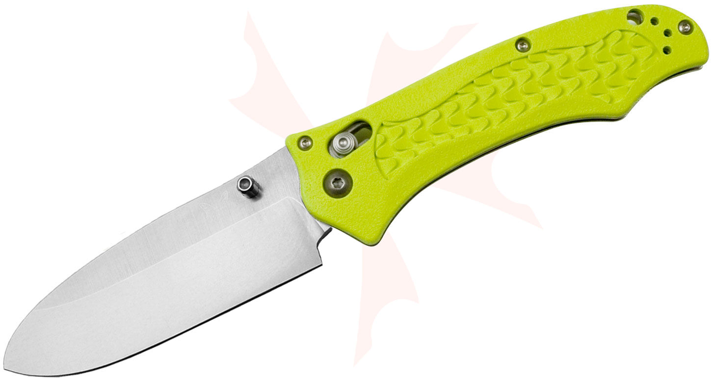 Benchmade 111H2O Folding Dive Knife 3.45" Plain N680 Blade, Yellow