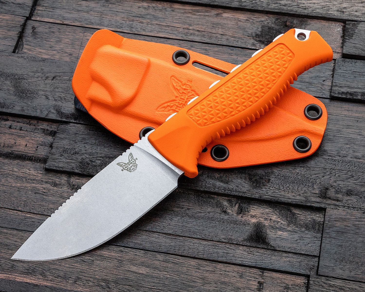  Benchmade - Steep Country 15006 Hunting Knife with Orange  Handle (15006) : Sports & Outdoors