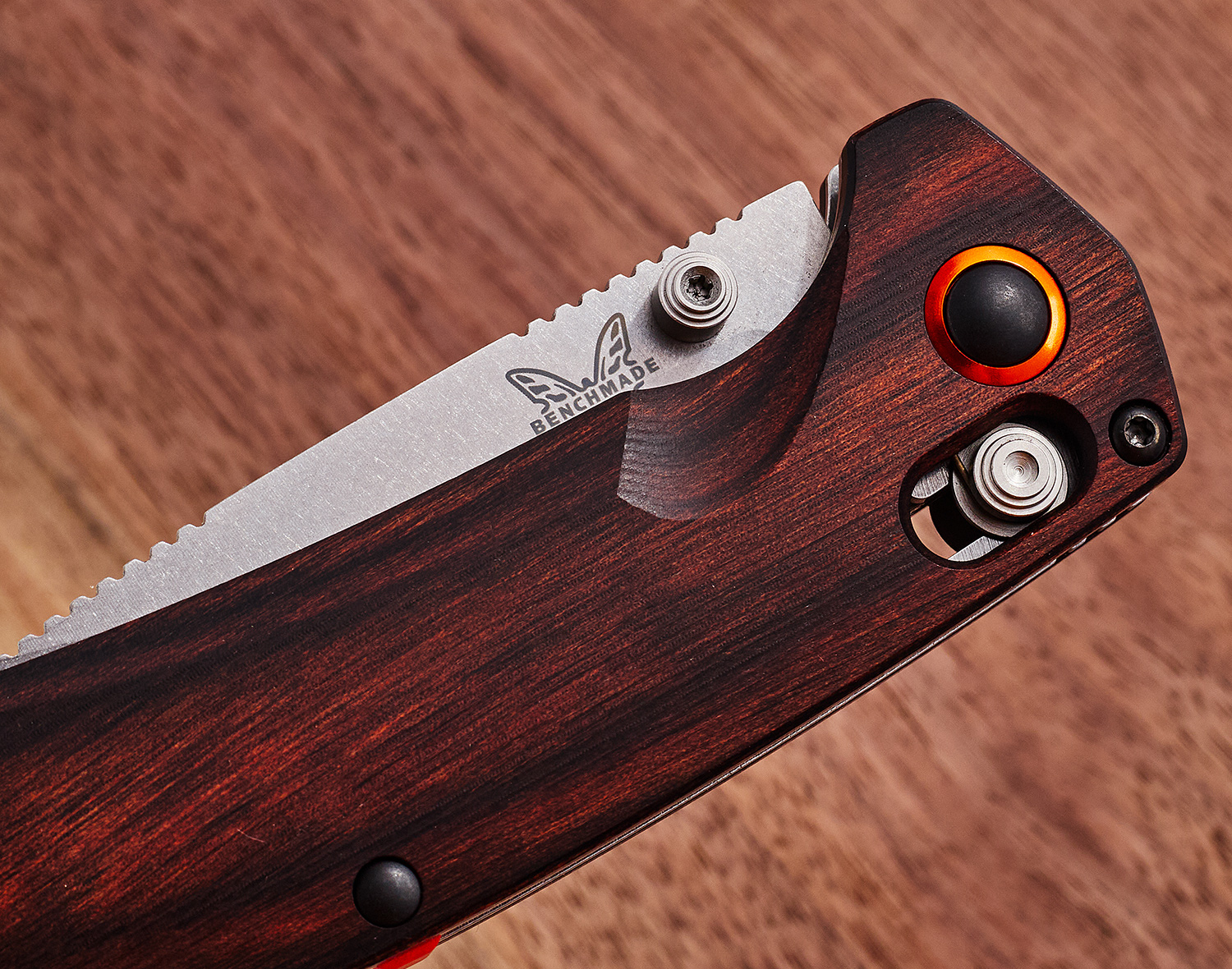 Benchmade Hunt North Fork Folding Knife 2.97" S30V Stonewashed Drop