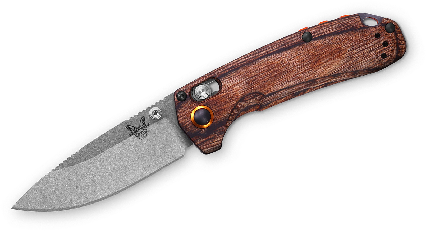 Benchmade Hunt North Fork Folding Knife 2.97" S30V Stonewashed Drop