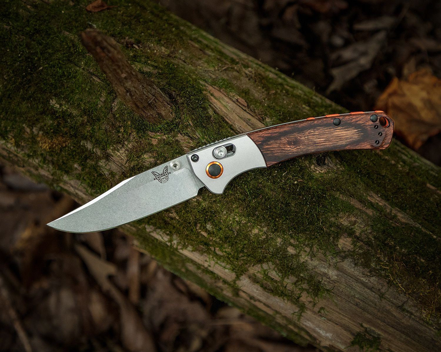 Benchmade Hunt Mini Crooked River Folding Knife 3.4 S30V Satin
