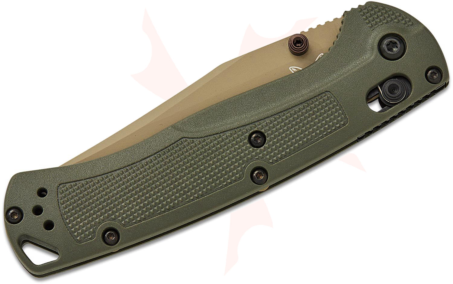 ktnmtちゃん　オリーブ38 Benchmade Hunt Taggedout AXIS Folding Knife 3.5