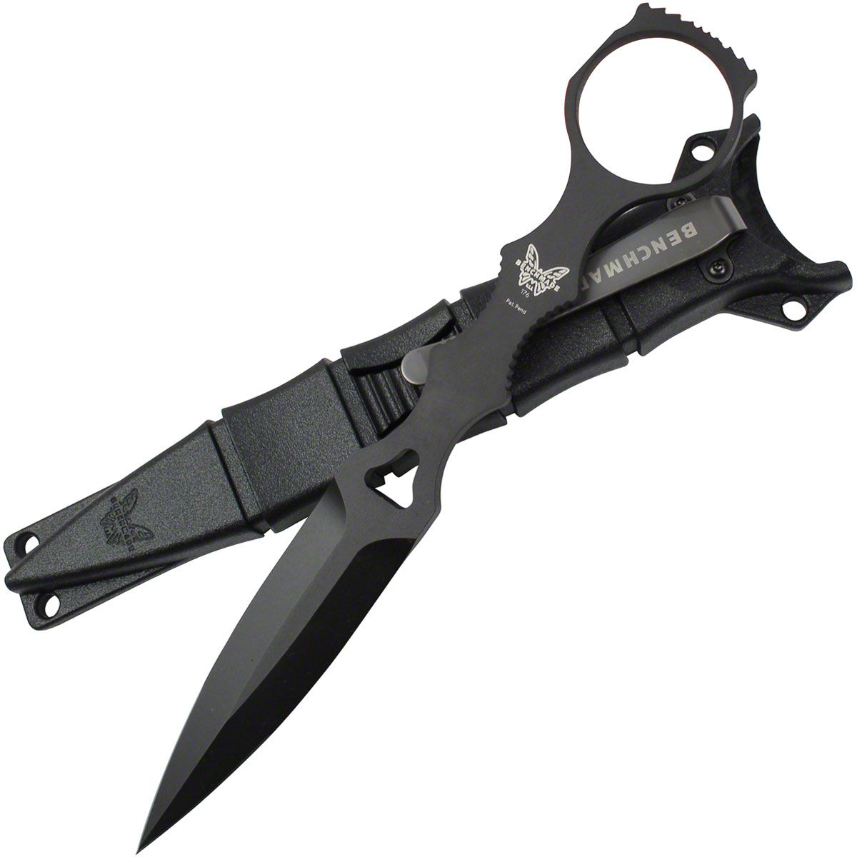 Benchmade SOCP Dagger 3.22 Black Blade, Black Sheath