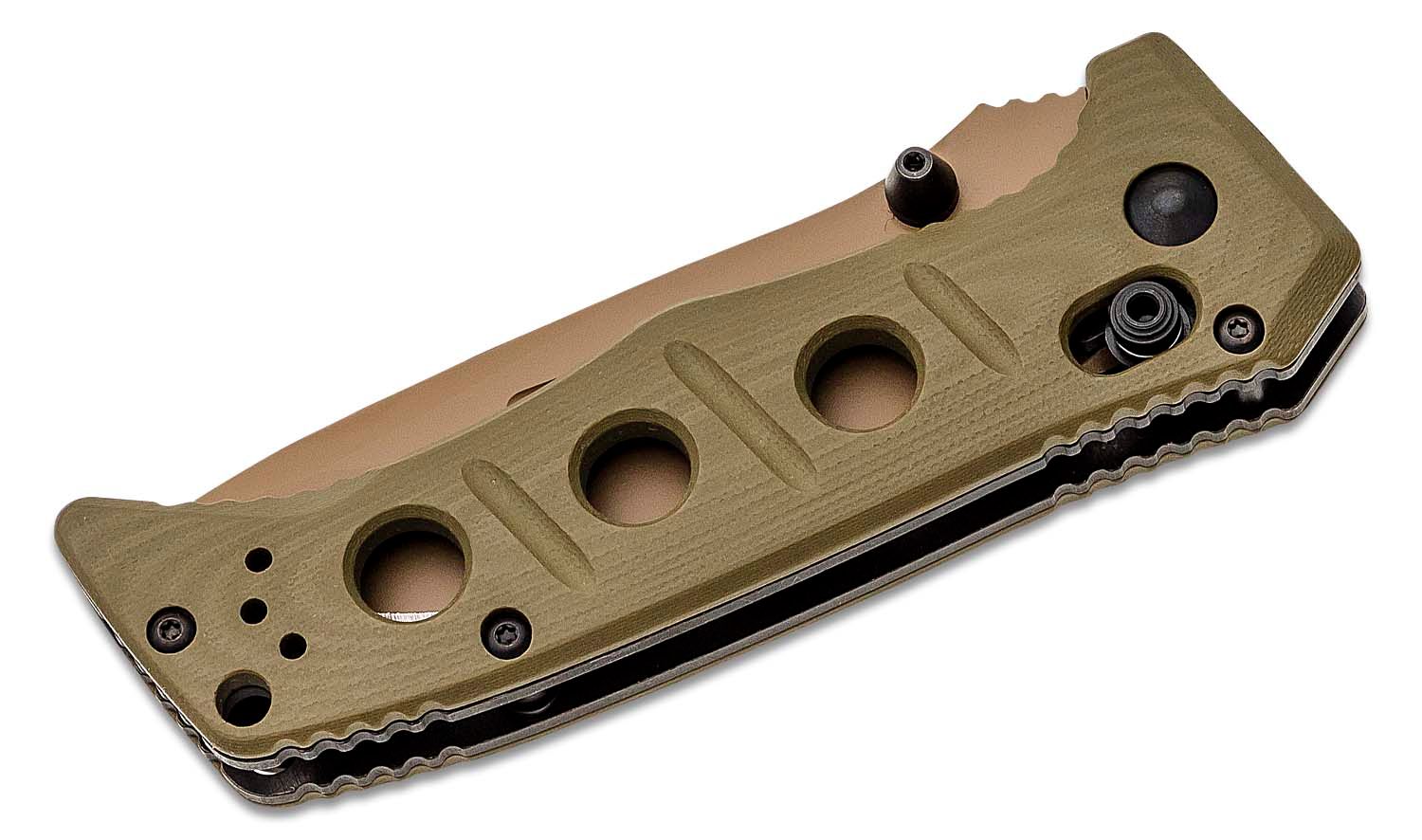 Benchmade Adamas AXIS Lock OD Green G10 Scales 3.82 FDE Cru-Wear