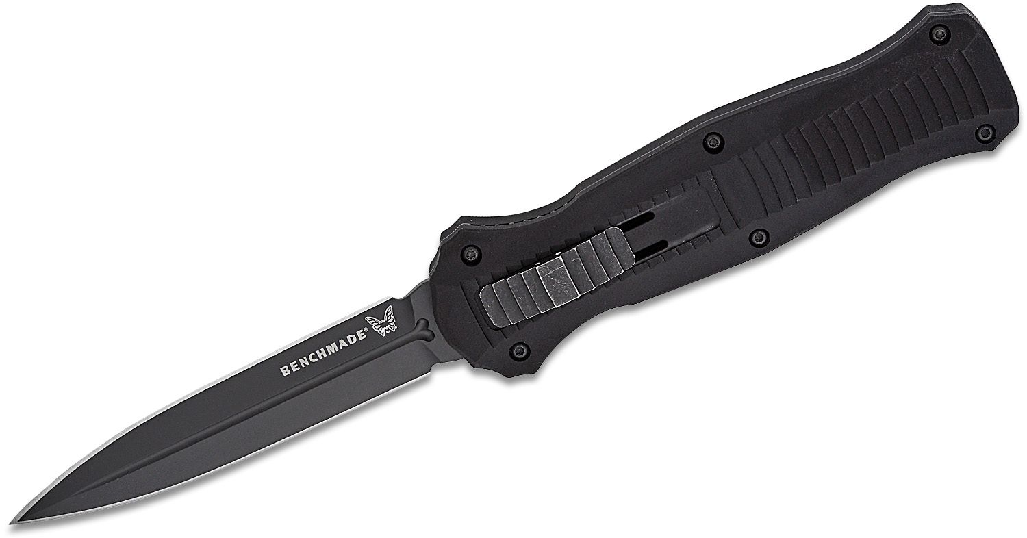 Benchmade 3300dlc 1801 Infidel Dagger Auto Otf Knife 395 S30v Black Dlc Double Edge Blade 2726