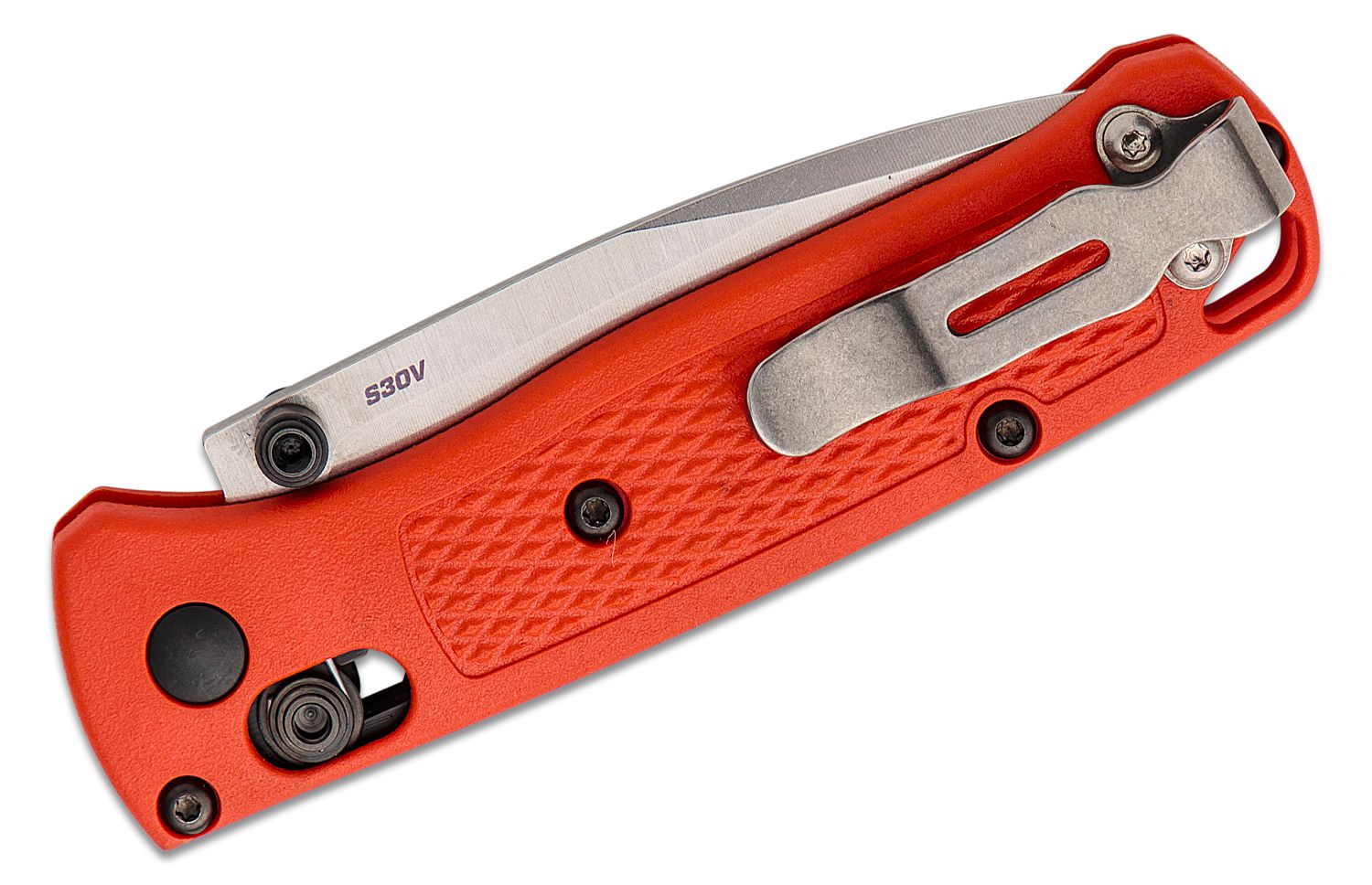 Benchmade Knives: 533-04 Mini Bugout - Mesa Red Grivory - CPM-S30V - AXIS  Lock