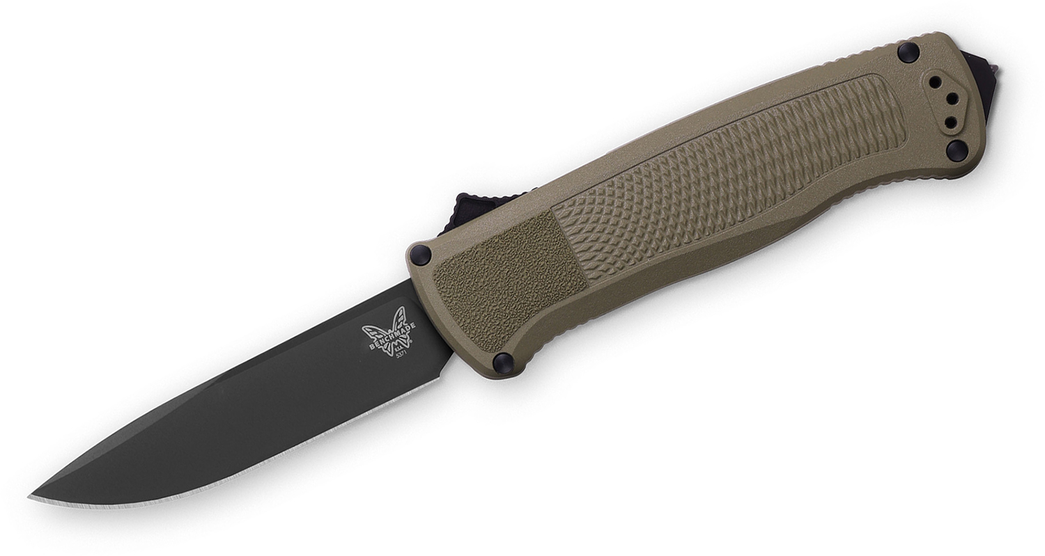 Benchmade 5371BK01 Shootout OTF AUTO Knife 3.494" CPMCruWear Black