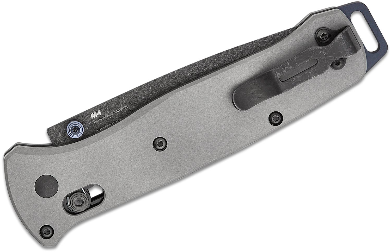 Benchmade Limited Edition Bailout Axis Folding Knife 338 Cpm M4 Gray Cerakote Tanto Plain 2637