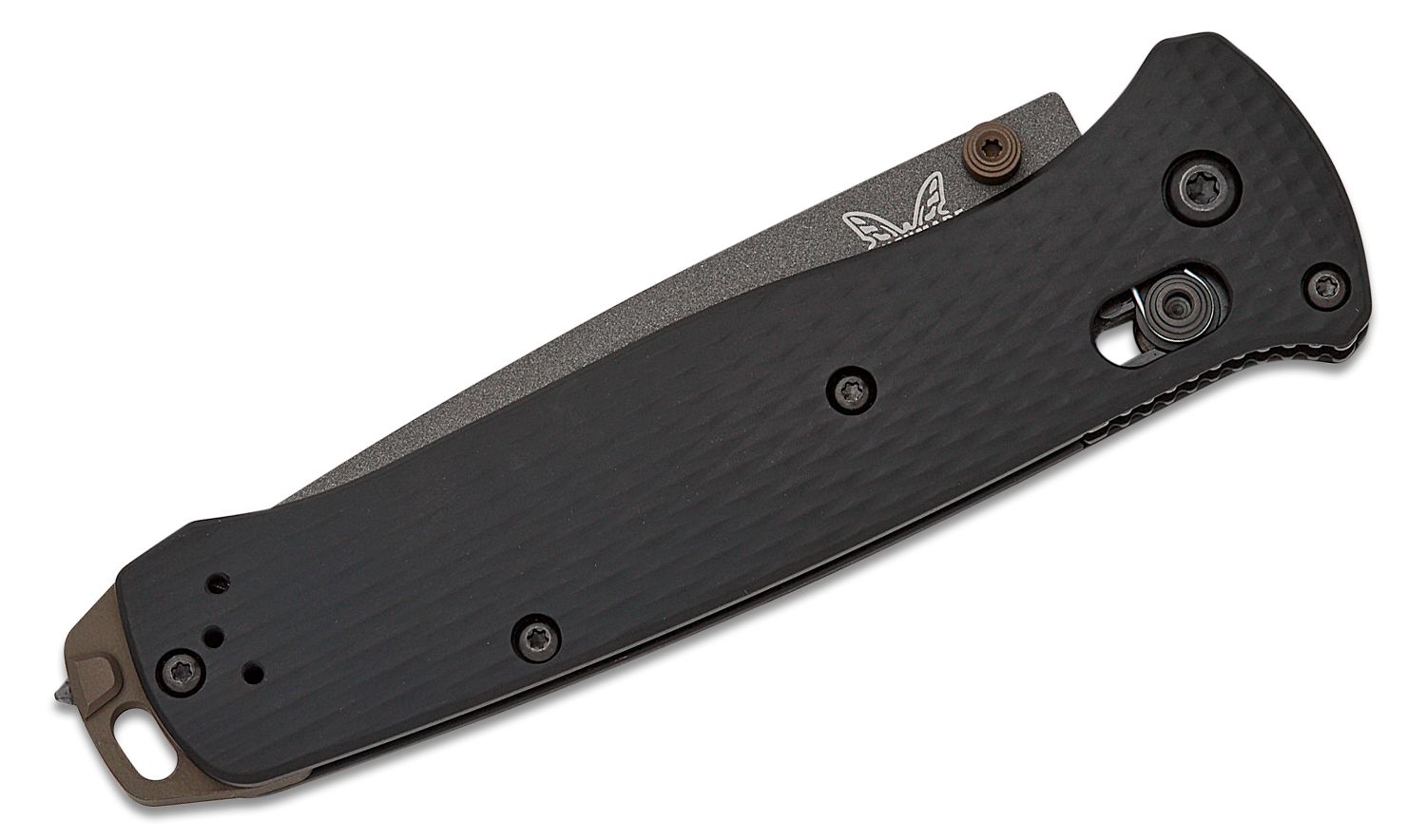 Benchmade Knives: 537GY-03 Bailout - Black Aluminum - CPM-M4 Tanto -  Tungsten Gray Cerakote - AXIS Lock