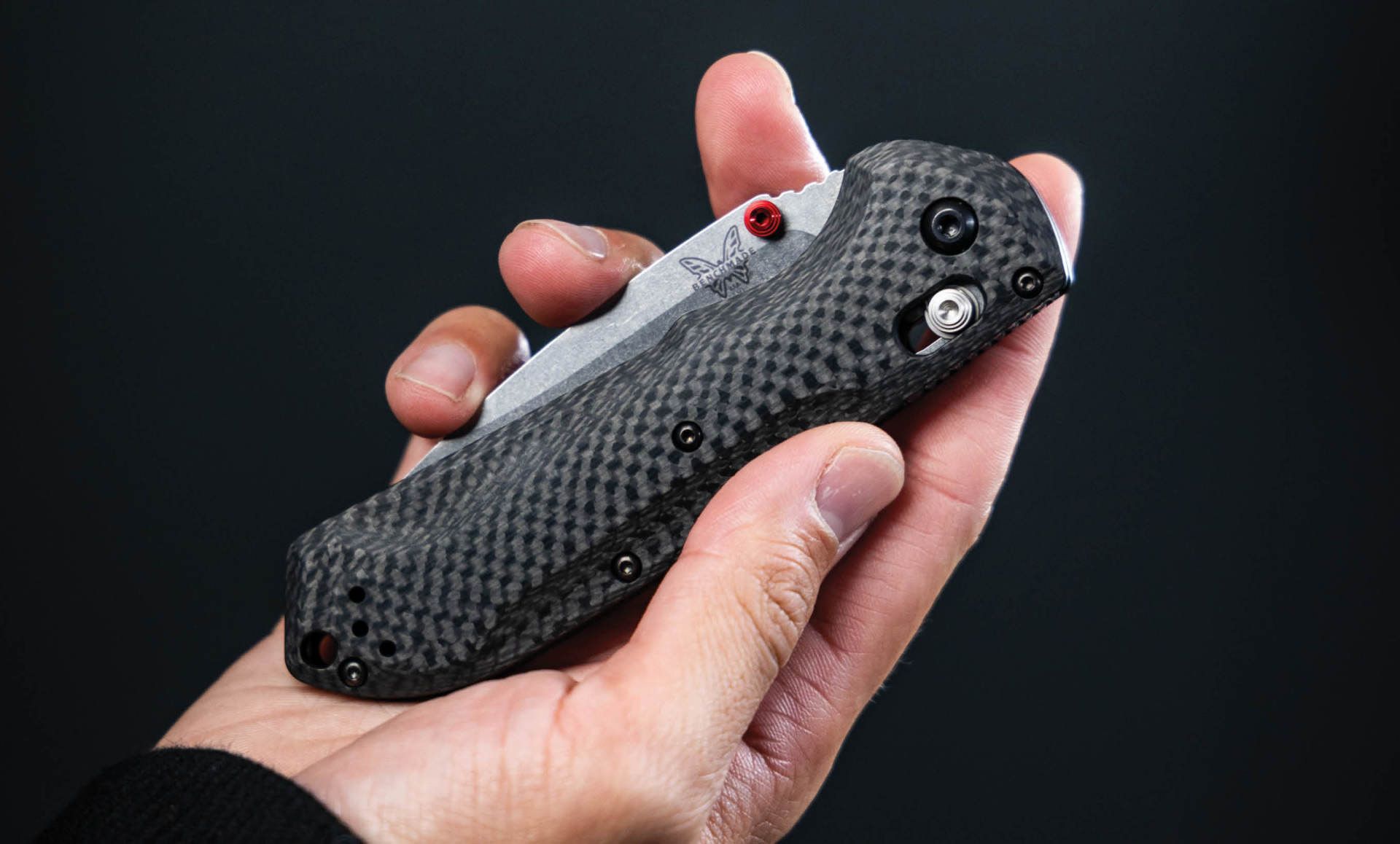 Benchmade Mini Freek Carbon Fiber Folder S90V Knife 565-1