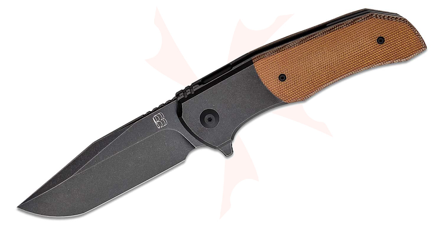 Berg Blades Production Iron Wolf Flipper Knife 3.875" CPM20CV Black